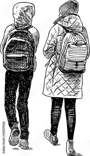 the kids go home from school