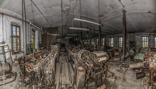 verlassene spinnerei fabrik panorama