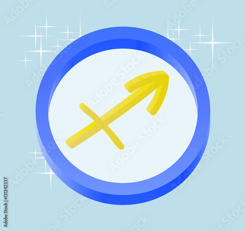 sagittarius astrological sign 3D
