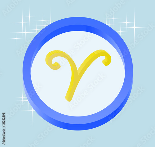 aries astrological sign 3D