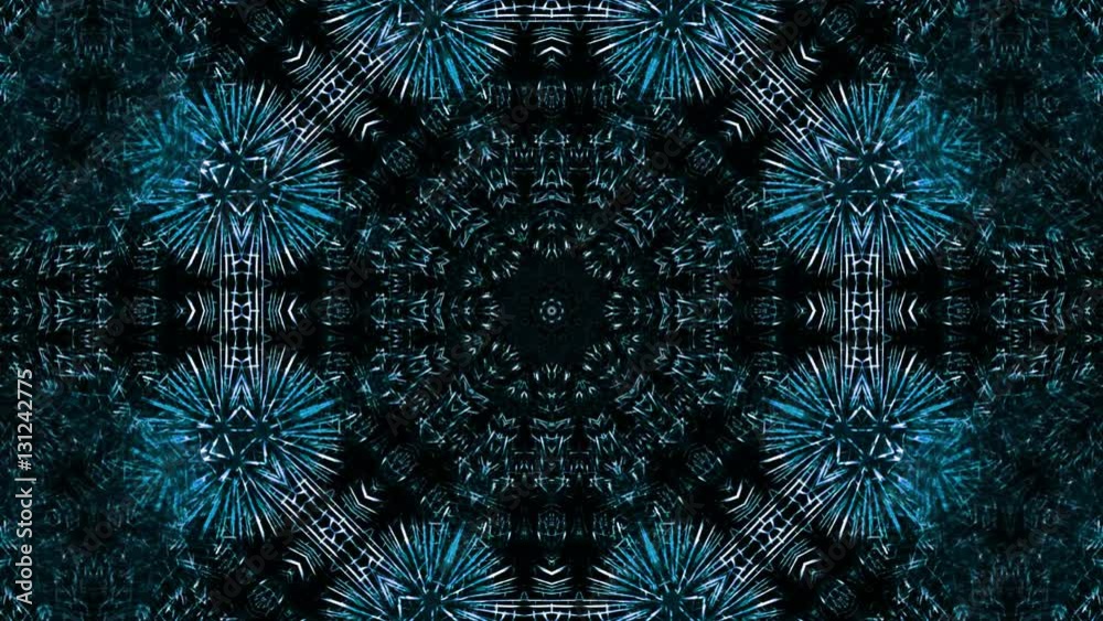 Hintergrund Mandala Kaleidoskop blau