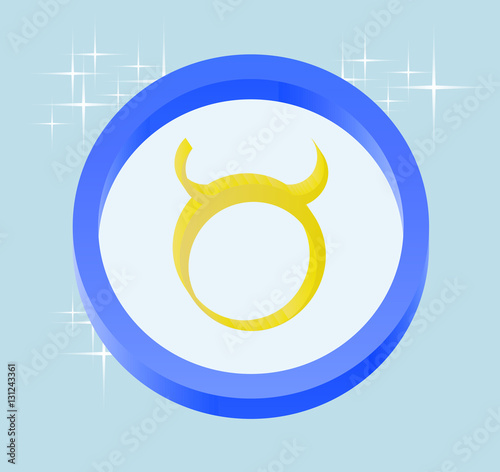 taurus astrological sign 3D
