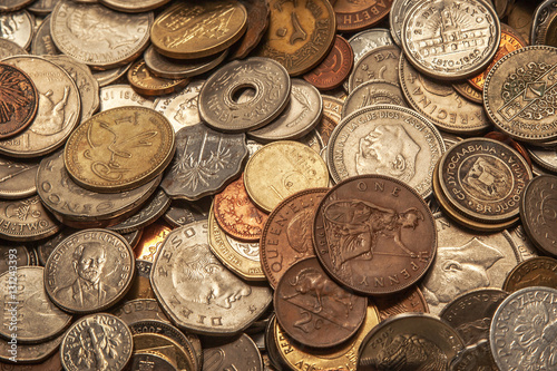 coins collection, old and new coins all over the world