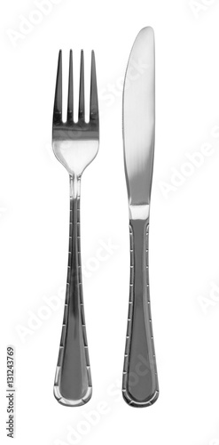 Foto Fork, knife isolated
