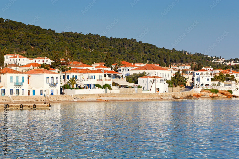 The town of Spetses island, Greece