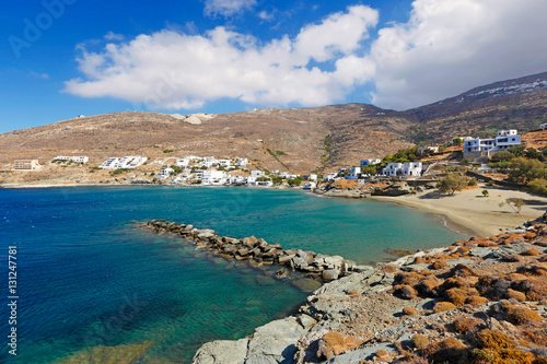 The village Isternia in Tinos island, Greece