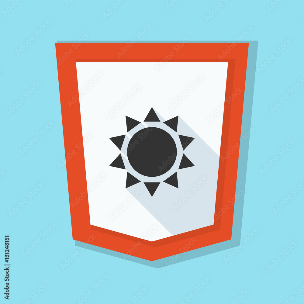 Sun ultraviolet protection Shield illustration Sun ultraviolet protection Shield illustration