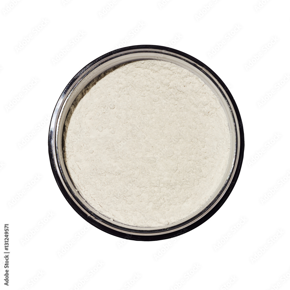 Foundation powder makeup in round container Foundation powder makeup in round container