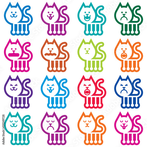 JHD emoji cat color