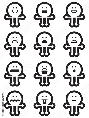 JHD emojiman black and white