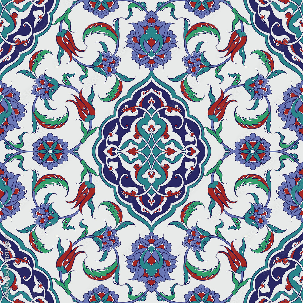 Turkish Iznik Tile Design