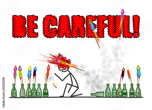 sm feuerwerk machen be careful I