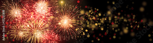 Canvas Print Silvester Feuerwerk