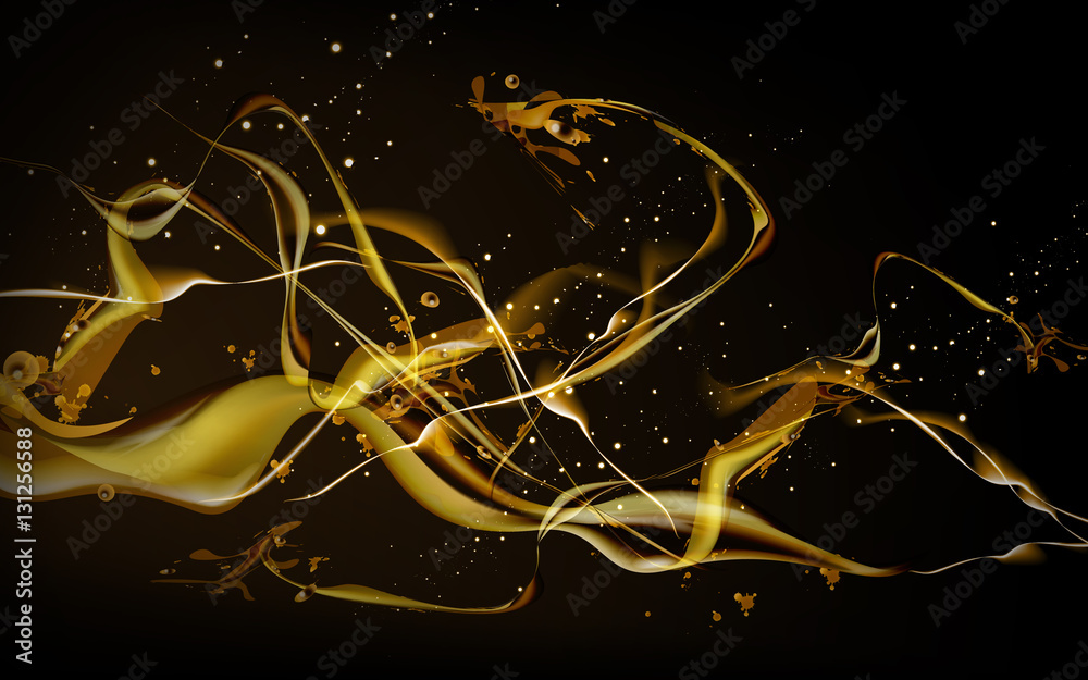 golden light abstract background Stock Vector | Adobe Stock