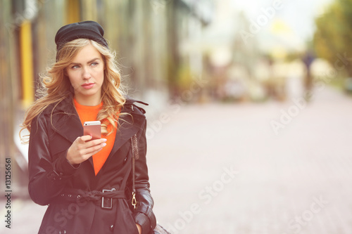 Young beautiful woman with ...