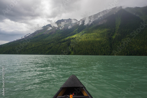 Tip of Canoe on Turquoise Lake © Tommy