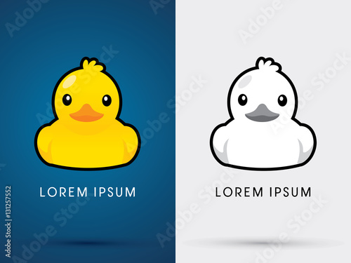 Canvas-taulu Duck icon graphic vector