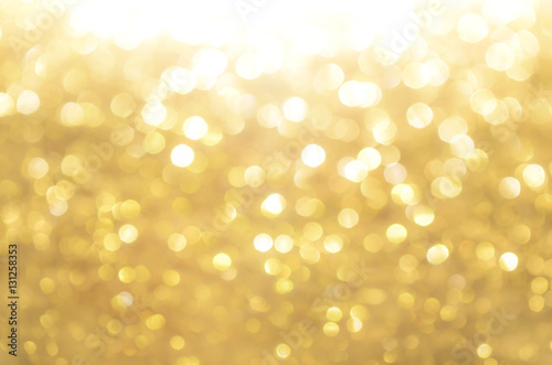 Gold abstract background with bokeh