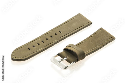 Watch strap leather