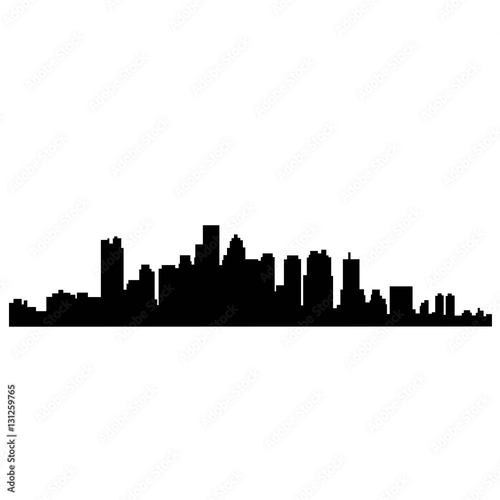 Obraz premium City silhouette 