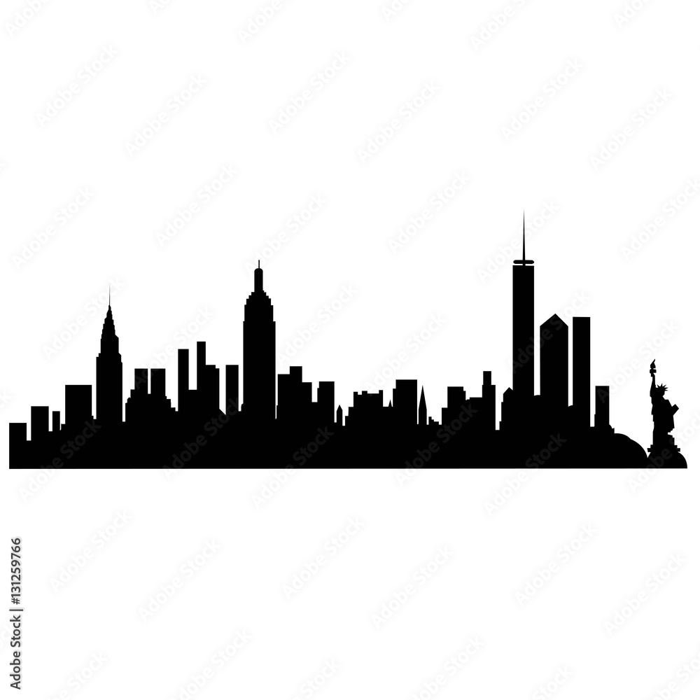 Fototapeta premium City silhouette 