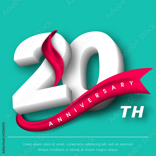 Anniversary emblems template design