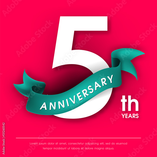 Anniversary emblems template design