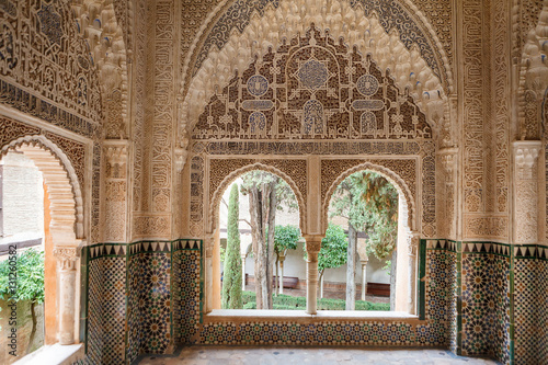 Interior of Alhambra, Granada photo
