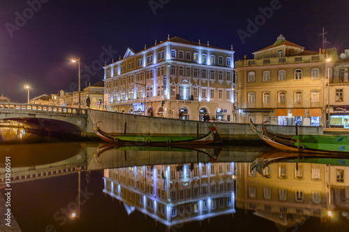 Foto Vista da cidade de Aveiro de Noite