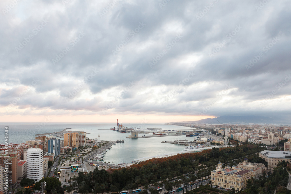 Landscape view of Malaga Landscape view of Malaga