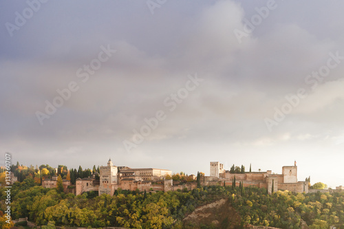 Landscape view of Alhambra