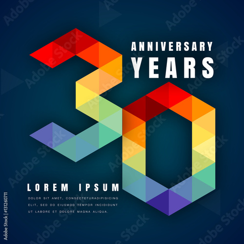 Anniversary emblems template design