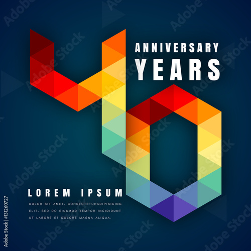 Anniversary emblems template design