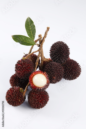 Pulasan or kapulasan fruit photo