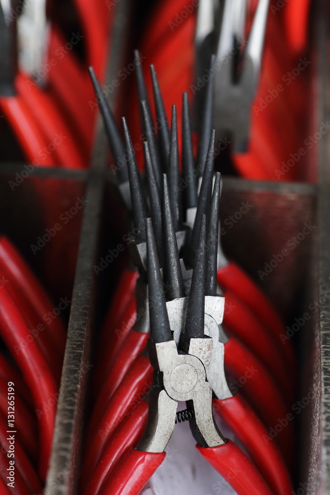 Fototapeta premium pair of needle-nose pliers