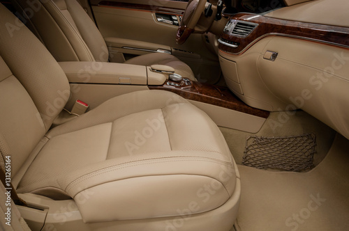 Business auto interior background.