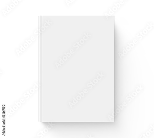 Blank hard cover book template
