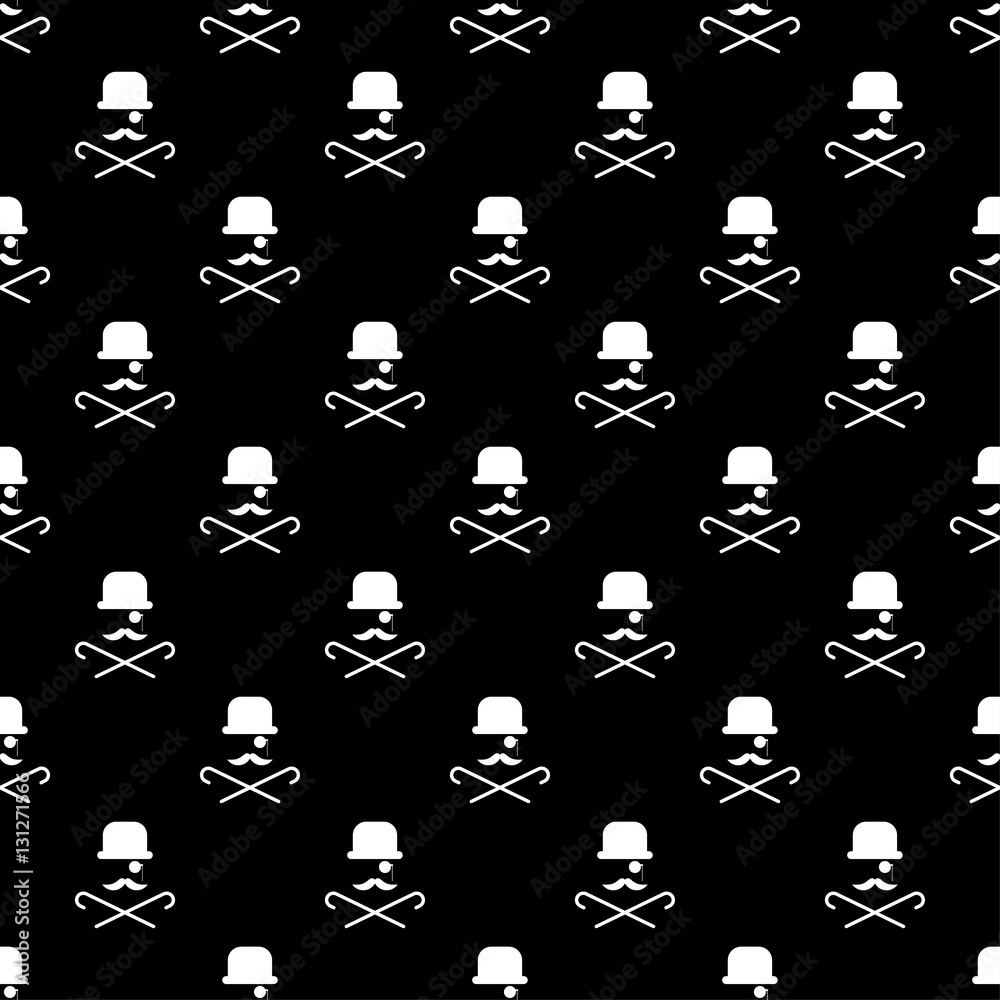 Seamless vector background with Hipsters. Print. Repeating background. Cloth design, wallpaper. Seamless vector background with Hipsters. Print. Repeating background. Cloth design, wallpaper.