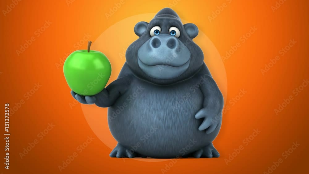 Fun gorilla - 3D Animation Fun gorilla - 3D Animation