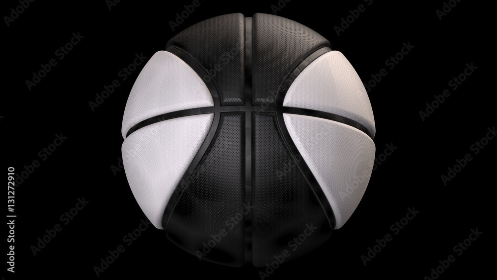 Fototapeta premium Basketball. 3D illustration. 3D CG. High resolution.