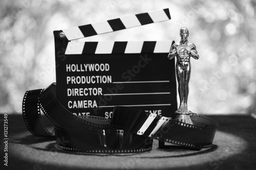 Canvas Print Movie award black and white