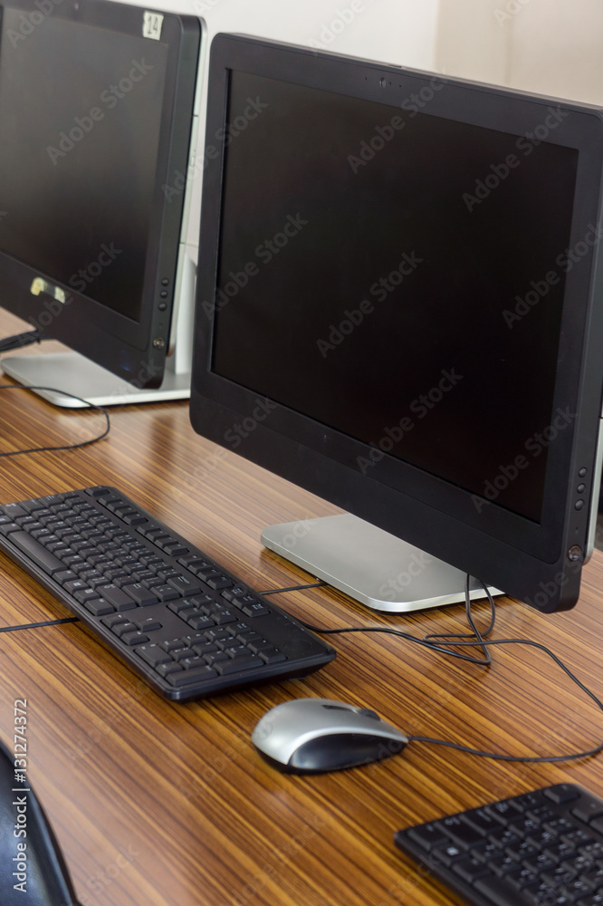 Empty Classroom Computer Education. Empty Classroom Computer Education.