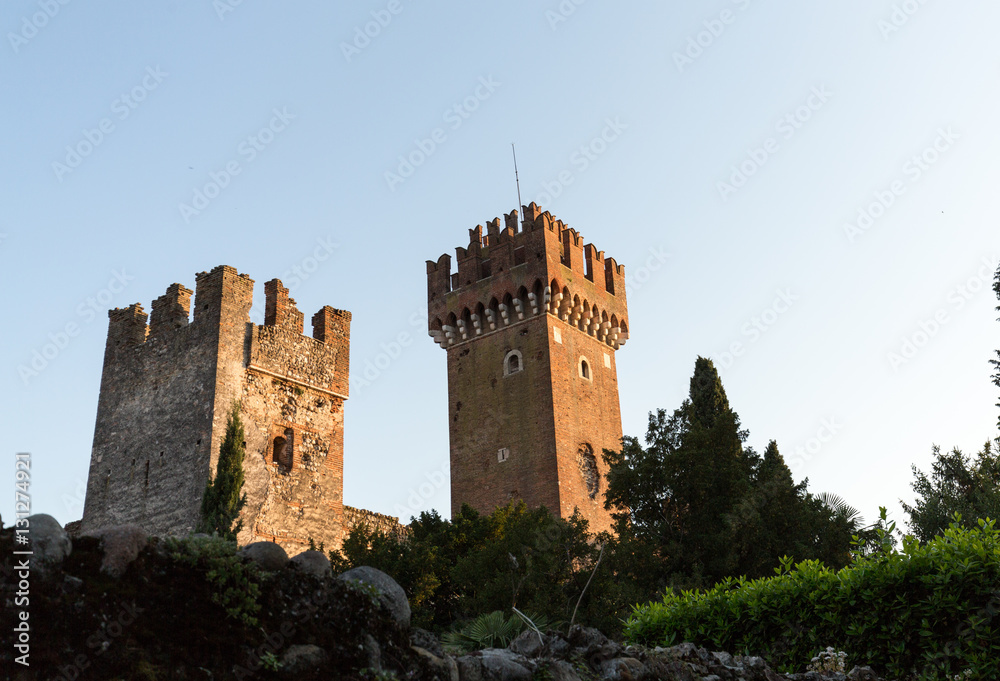 Scaligeri Castle  in Lazise at Lake Garda, Italy