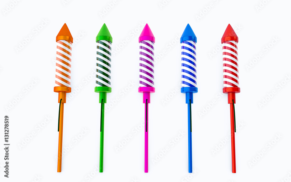 firework rocket 3d