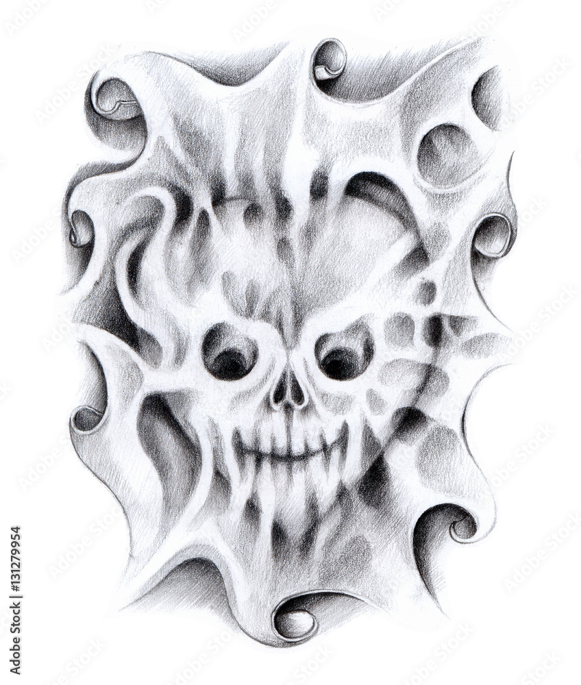110 Drawing Of The Skull And Smoke Tattoo Designs Illustrations  RoyaltyFree Vector Graphics  Clip Art  iStock