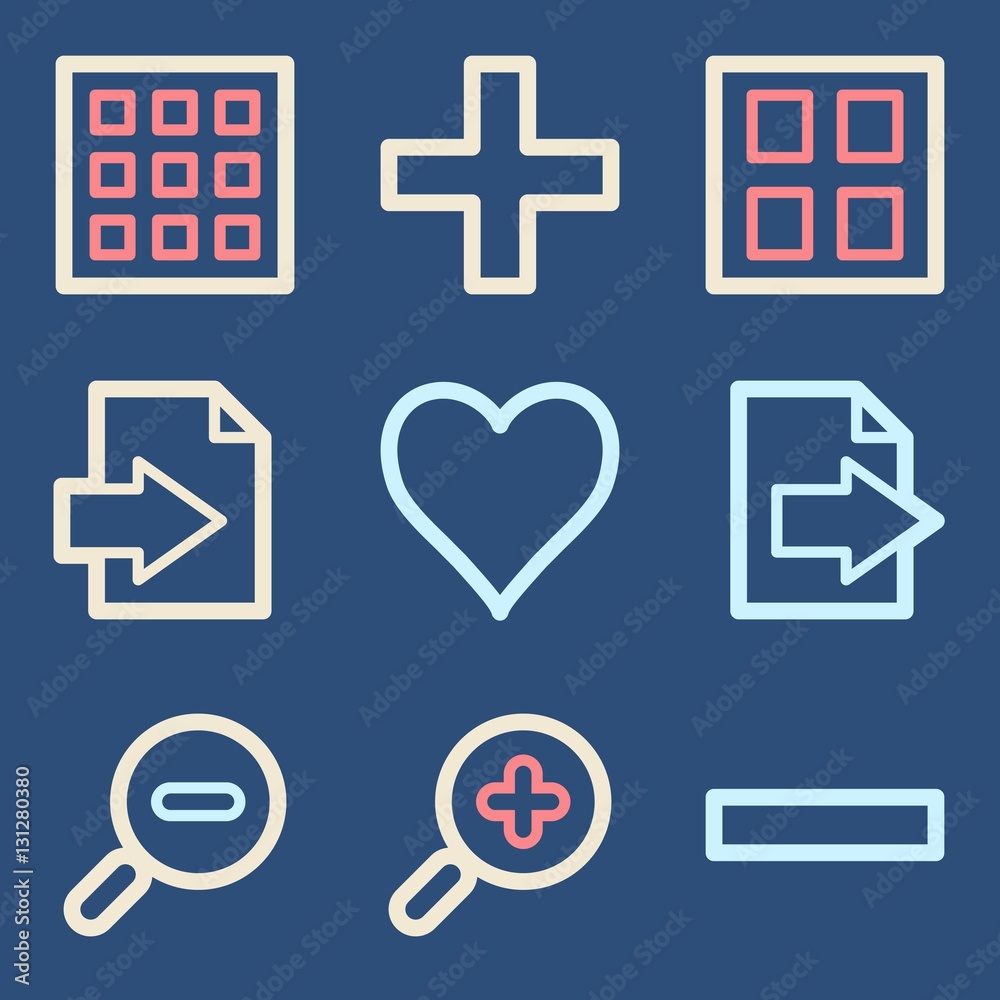 Documents web icons set. Office and CRM mobile symbols. Documents web icons set. Office and CRM mobile symbols.