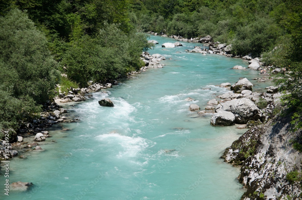Obraz premium River Soca