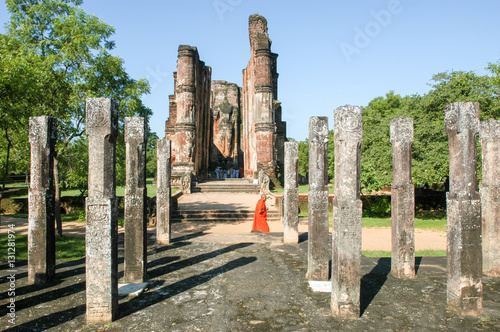 Lankatilanka temple of Polonnaruwa ruin world heritage on Sri La
