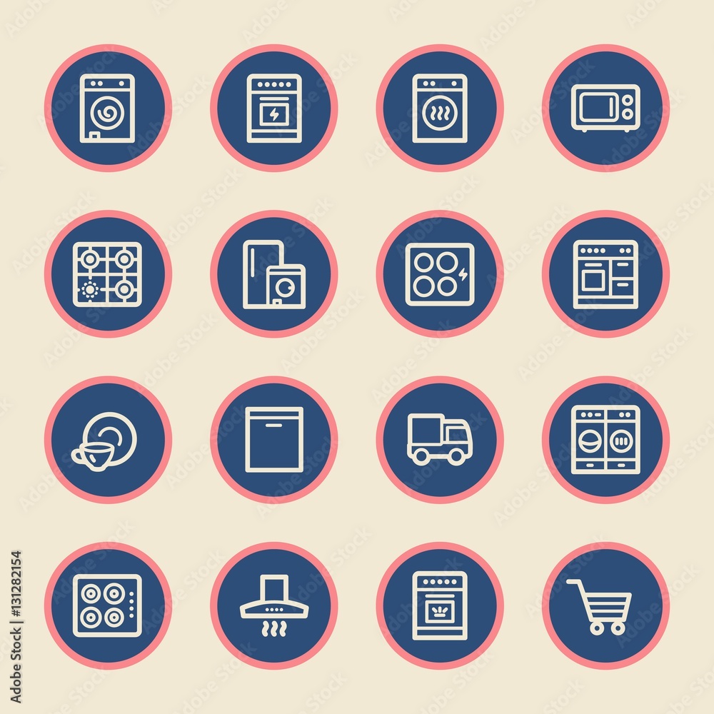 Kitchen Appliances Web Icons