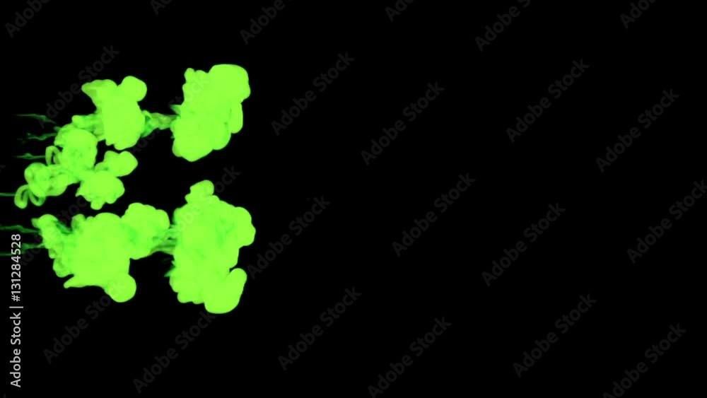 stylized green ink drop in water on a black background for effects. 3d render. voxel graphics. computer simulation 13 stylized green ink drop in water on a black background for effects. 3d render. voxel graphics. computer simulation 13